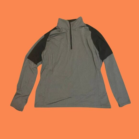 Calvin Klein Performance XL Grey & Black 1/4 Zip Pullover - Picture 4 of 10